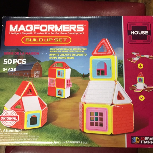 Magformers Build up Set (House) 50 pieces Magnetic Construction For - Picture 1 of 8